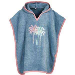 Playshoes Kids Frottee-Poncho Palmen Surfponcho (Kinderen |turkoois/blauw)