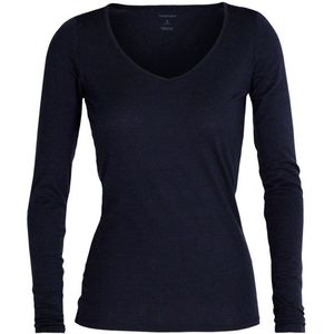 Icebreaker - Womens Siren L/S Sweetheart - Merino-ondergoed - Blauw