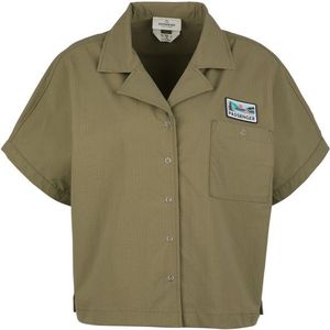 Passenger Womens Arden Ripstop S/S Shirt Blouse (Dames |olijfgroen)
