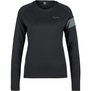 Rapha Womens Trail Long Sleeve Technical T-Shirt Fietsshirt (Dames |zwart)
