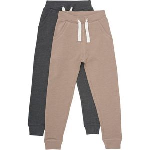 Minymo Kids Basic 36 -Sweat Pant (2-pack) (Kinderen |bruin)