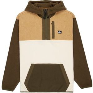 Quiksilver - Ocean View Mix Up - Fleece Met Kap - Bruin - 2XL Man
