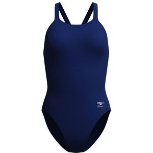 Speedo Womens FL Solid Leaderback Badpak (Dames |blauw)