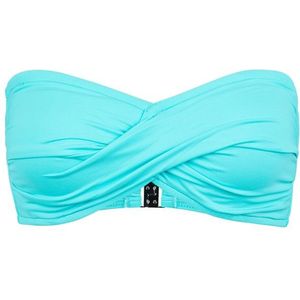 Seafolly Womens Collective Twist Bandeau Bikinitop (Dames |turkoois)