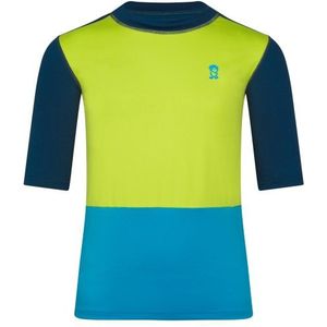 Trollkids - Balestrand - T-Shirt - Blauw/Groen - 90% Polyester, 10% Elastaan