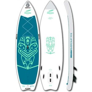 Indiana 102 River Inflatable SUP-board (wit/groen)