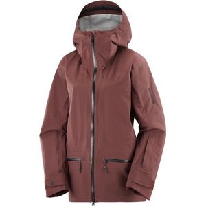 Salomon Womens Absolute 3L Jacket Ski-jas (Dames |bruin |waterdicht)