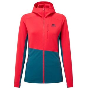 Mountain Equipment Womens Durian Hooded Jacket Fleecevest (Dames |rood)