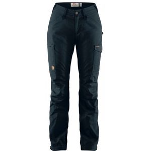 Fjällräven Womens Kaipak Trousers Curved Trekkingbroek (Dames |zwart/blauw)