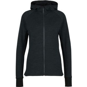 Stoic Womens MerinoFleece260 FlenSt Zip Hoody Merinohoodie (Dames |zwart)