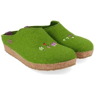 Haflinger Grizzly Gartenglück Pantoffels (groen)