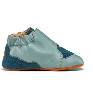 Affenzahn Kids Krabbelschuh Leder Crawly Barefootschoenen (Kinderen |turkoois)