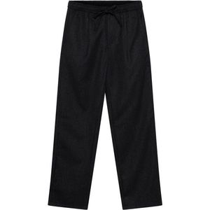 KnowledgeCotton Apparel Fig Wool Elastic Waist Pant Vrijetijdsbroek (Heren |zwart)