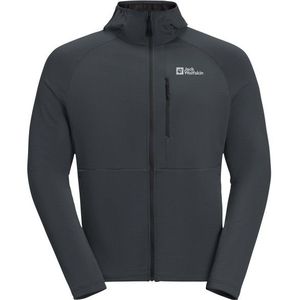 Jack Wolfskin Kolbenberg Hooded Full Zip Fleecevest (Heren |grijs)