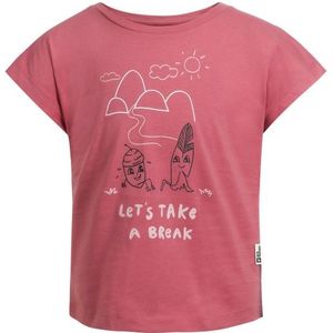 Jack Wolfskin Kids Take A Break T T-shirt (Kinderen |roze/rood)