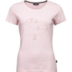 Chillaz Womens Gandia Wanna Hang Out T-shirt (Dames |roze)