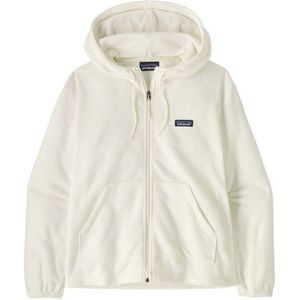 Patagonia Womens Micro D Fleece Hoody Fleecevest (Dames |beige/wit)