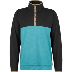 Stoic Merino260 MMXXGöteborg Snap Merinotrui (zwart/turkoois)