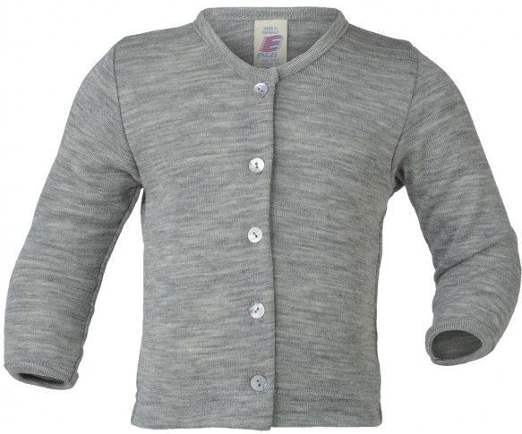 Engel - Cardigan - Grijs Gevlekt - Wol/Zijde