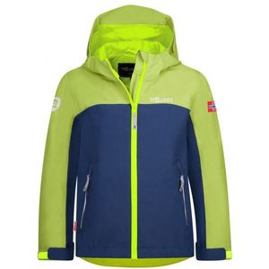 Trollkids Kids Telemark Jacket Regenjas (Kinderen |blauw/groen |waterdicht)