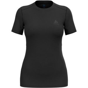 Odlo Womens Merino 160 Baselayer Crew Neck S/S Merino-ondergoed (Dames |zwart)