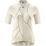 Dames - Fiets Trui - Lichtgrijs - Polyester/Elastaan - Korte Mouwen