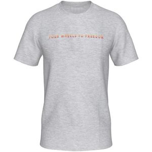 Elkline Four Wheels To Freedom Sundowner T-shirt (Heren |grijs)