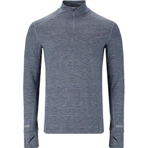 ENDURANCE Tune Melange Midlayer Longsleeve (Heren |grijs)