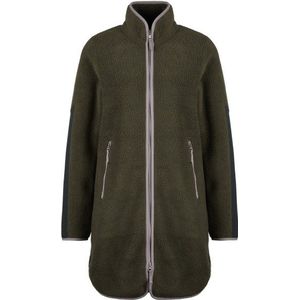 Stoic Womens NorrvikSt Pile Fleece Jacket Long Fleecevest (Dames |olijfgroen)