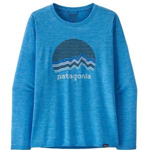 Patagonia Womens L/S Cap Cool Daily Graphic Shirt Longsleeve (Dames |blauw)