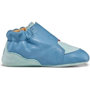 Affenzahn Kids Krabbelschuh Leder Crawly Barefootschoenen (Kinderen |blauw)