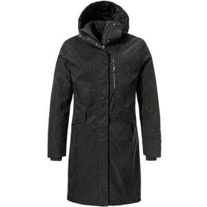 Schöffel Womens Insulated Coat Kalmor Lange jas (Dames |zwart |waterdicht)