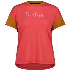 Maloja Womens HongarM Puzzle 1 Merinoshirt (Dames |raspberry)