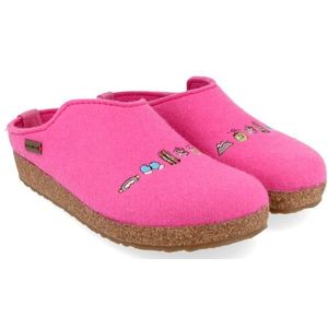 Haflinger Grizzly Pistenglück Pantoffels (roze)