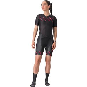 Castelli Womens Free Sanremo 2 Suit Short SL Fietspak (Dames |grijs)