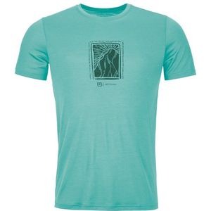 Ortovox 120 Cool Tec Mountain Cut T-Shirt Merinoshirt (Heren |aquatic ice)