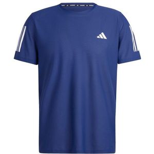 adidas Own The Run Tee Hardloopshirt (Heren |blauw)