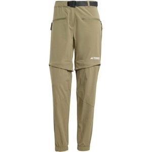 adidas Terrex Womens Utilitas ZO Pants Afritsbroek (Dames |olijfgroen/beige)