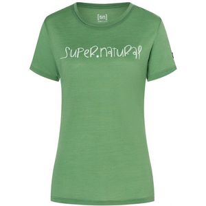 supernatural Womens Signature Tee Merinoshirt (Dames |groen)