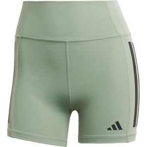 adidas Womens Optime 3 Stripes 1/4 Short (Dames |groen)