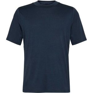 KnowledgeCotton Apparel Cleaver Wool Single Constructed Merinoshirt (Heren |total eclipse)