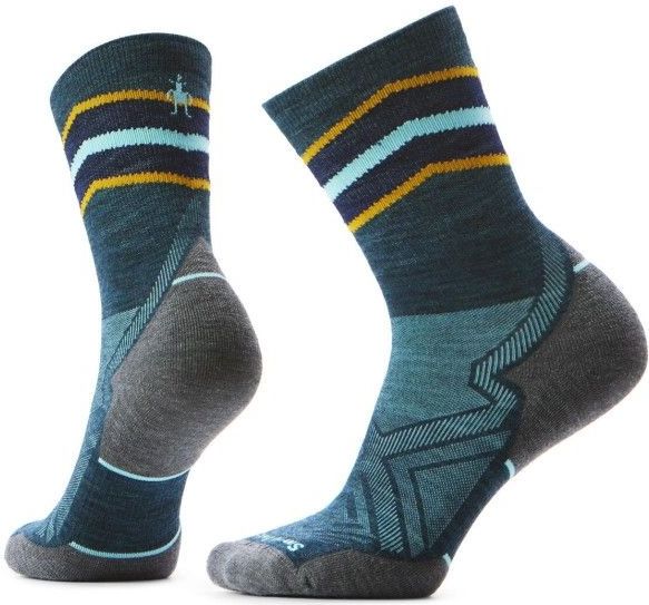 Smartwool - Run Targeted Cushion Mid Crew - Hardloopsokken - Blauw