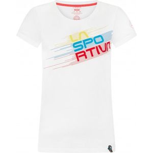 La Sportiva Womens Stripe Evo T-shirt (Dames |wit)