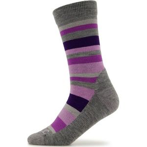 Stoic Merino Trekking Crew Socks Stripes Wandelsokken (grijs)