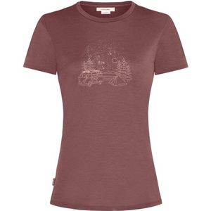 Icebreaker Womens Merino 150 Tech Lite S/S Tee Van Camp Merinoshirt (Dames |bruin)