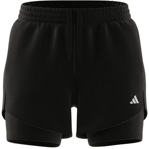 adidas Womens Min 2in1 Shorts Hardloopshort (Dames |zwart)