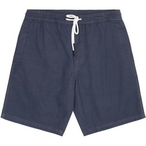 KnowledgeCotton Apparel Boardwalk Shorts Elastic Waist Short (Heren |blauw)