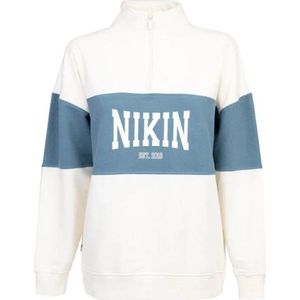 NIKIN Womens Treesweater Quarter Zip Colorblock Nikin Trui (Dames |wit)