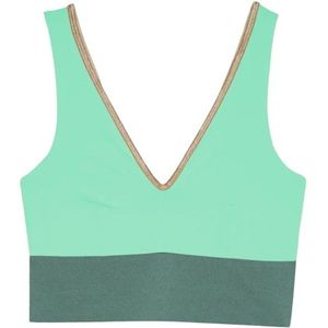 MYMARINI Womens Yoga Top Shine Bikinitop (Dames |turkoois)