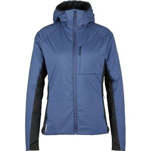 Stoic Womens MountainWool60 JokkmokkSt Hybrid Hoody Isolatiejack (Dames |blauw)